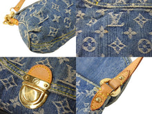 Load image into Gallery viewer, LOUIS VUITTON ルイヴィトン ミニプリーティ ハンドバッグ M95050 モノグラム デニム レザー ゴールド金具 美品 中古 66107
