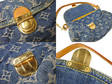 Load image into Gallery viewer, LOUIS VUITTON ルイヴィトン ミニプリーティ ハンドバッグ M95050 モノグラム デニム レザー ゴールド金具 美品 中古 66107