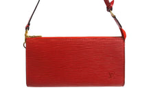 画像をギャラリービューアに読み込む, LOUIS VUITTON ルイヴィトン ポシェット アクセソワール アクセサリーポーチ M52947 エピ レッド ゴールド金具 美品 中古 66110