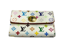 画像をギャラリービューアに読み込む, LOUIS VUITTON ルイヴィトン カードケース コインケース ポルトモネ・コージー モノグラム マルチカラー ホワイト M60006 美品 中古 66112