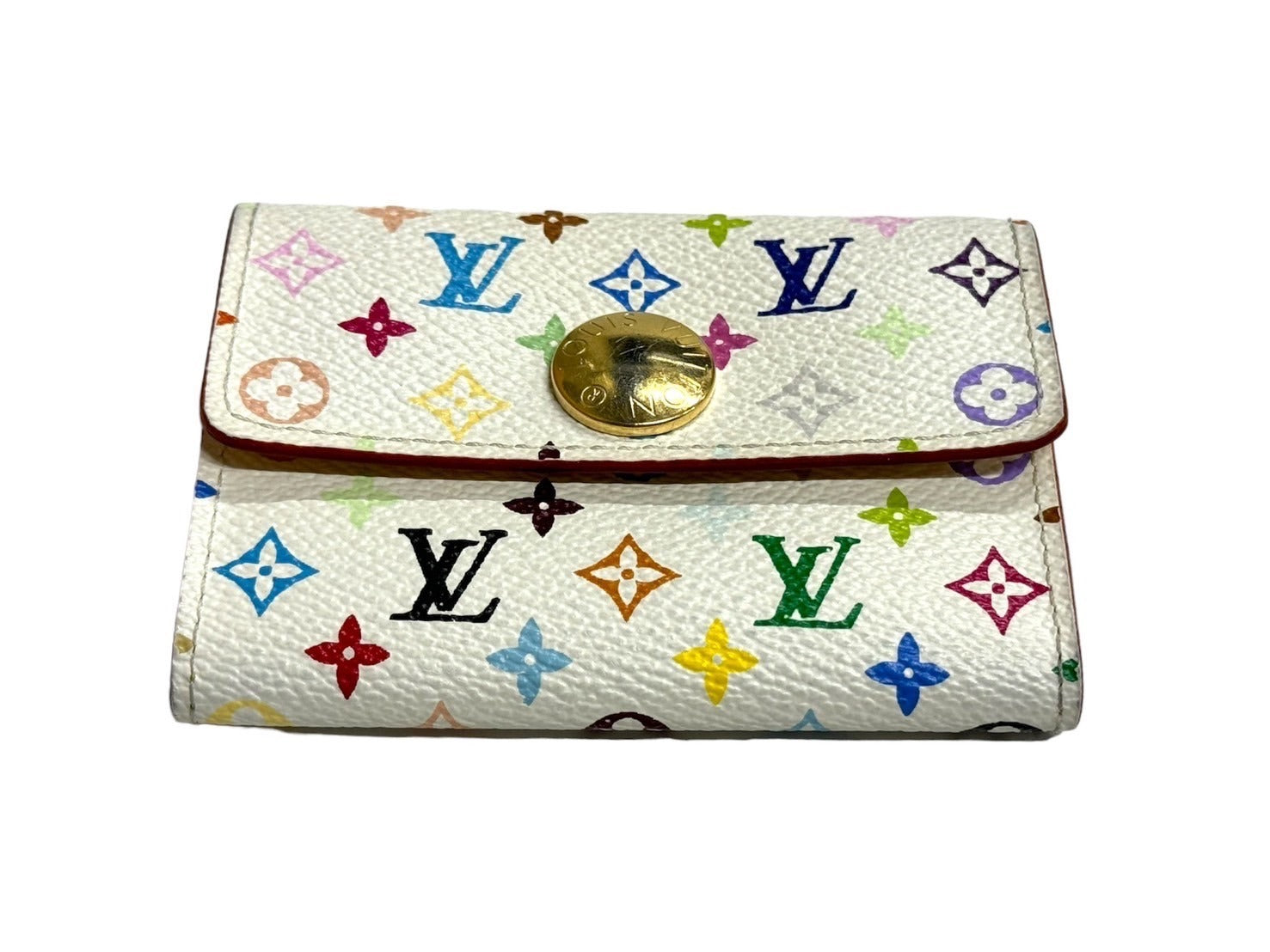 LOUIS VUITTON ルイヴィトン カードケース コインケース ポルトモネ・コージー モノグラム マルチカラー ホワイト M60006 美品  中古 66112 – Casanova Vintage