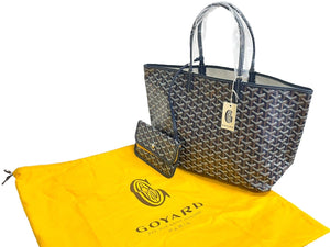 新品未使用 GOYARD ゴヤール SAINTLOUIS PM VERT サンルイPM トートバッグ ゴヤールディンキャンバス ネイビー カーフスキン  中古 66116 – Casanova Vintage