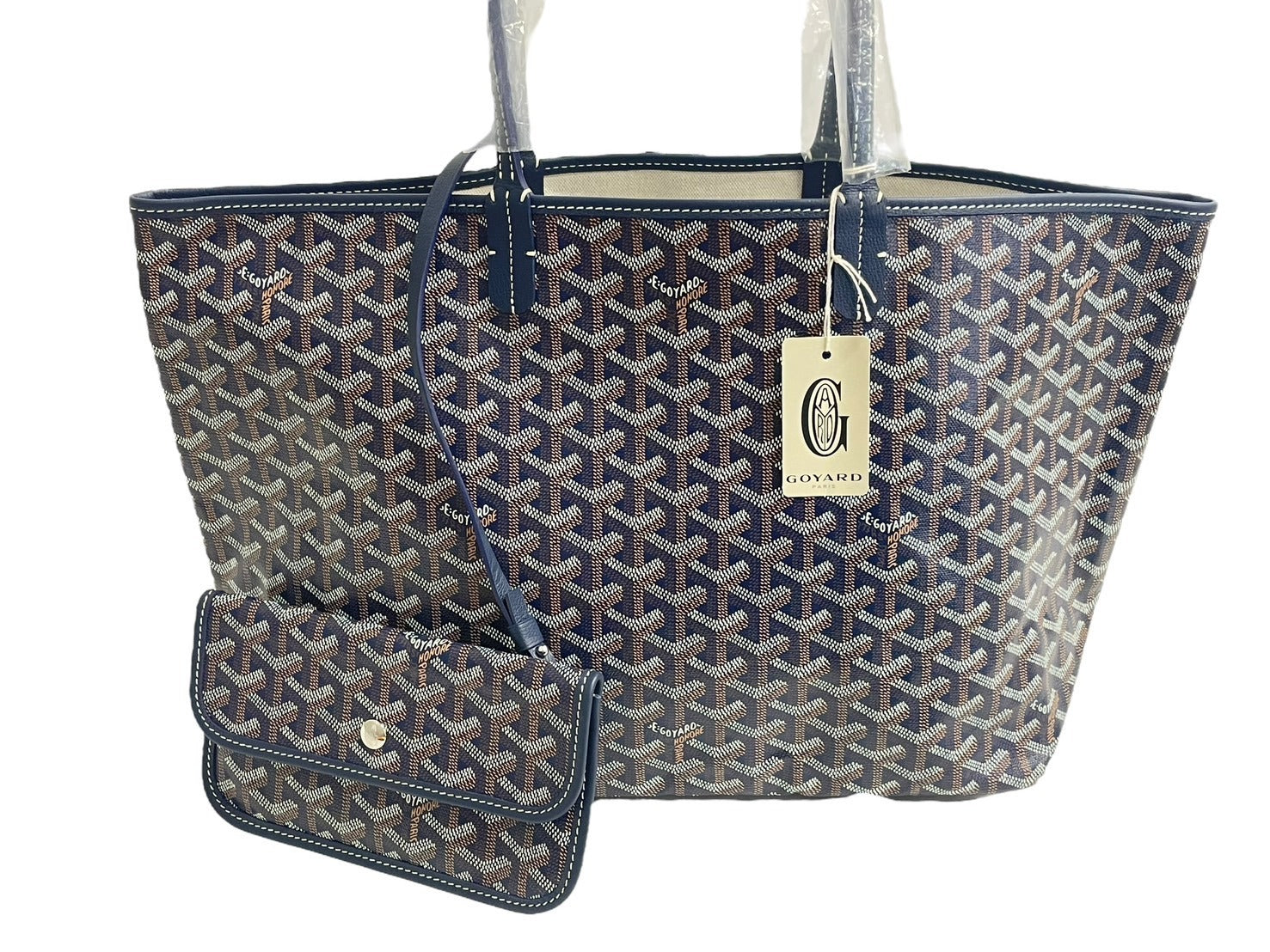 新品未使用 GOYARD ゴヤール SAINTLOUIS PM VERT サンルイPM トートバッグ ゴヤールディンキャンバス ネイビー カーフスキン  中古 66116 – Casanova Vintage