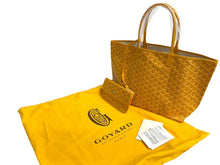 Load image into Gallery viewer, 新品未使用 GOYARD ゴヤール SAINTLOUIS PM VERT サンルイPM トートバッグ ゴヤールディンキャンバス イエロー カーフスキン 66119