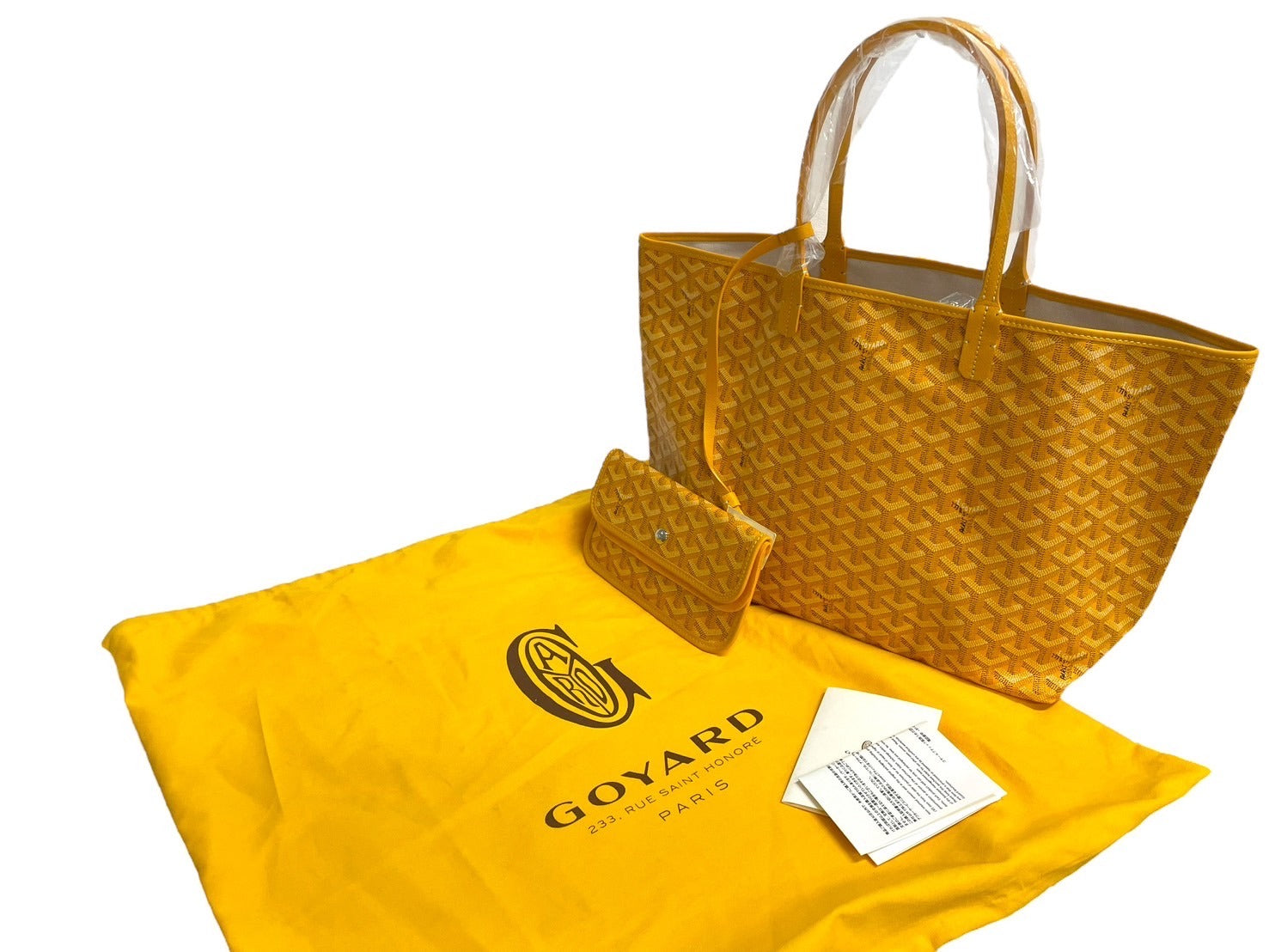 新品未使用 GOYARD ゴヤール SAINTLOUIS PM VERT サンルイPM トートバッグ ゴヤールディンキャンバス イエロー カーフスキン  66119 – Casanova Vintage