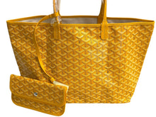 Load image into Gallery viewer, 新品未使用 GOYARD ゴヤール SAINTLOUIS PM VERT サンルイPM トートバッグ ゴヤールディンキャンバス イエロー カーフスキン 66119