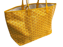 Load image into Gallery viewer, 新品未使用 GOYARD ゴヤール SAINTLOUIS PM VERT サンルイPM トートバッグ ゴヤールディンキャンバス イエロー カーフスキン 66119