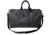 画像をギャラリービューアに読み込む, 極美品 LouisVuitton ルイヴィトン キーポルバンドリエール45 M40569 モノグラムエクリプスキャンバス レザー 中古 66150