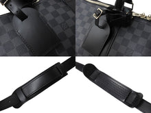 Load image into Gallery viewer, 極美品 LOUIS VUITTON ルイヴィトン キーポル バンドリエール45 ボストンバッグ ダミエグラフィット N41418 中古 66151