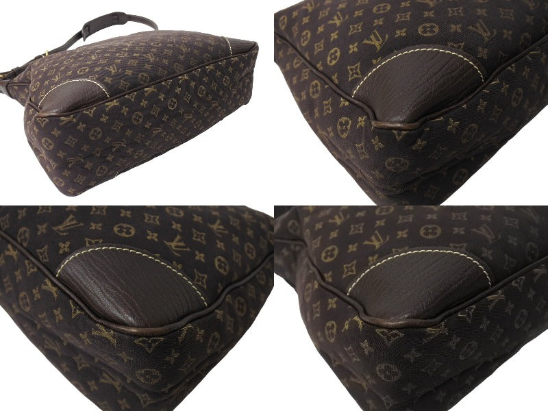 LOUIS VUITTON ルイヴィトン ブローニュ ショルダーバッグ M95225 モノグラム ミニラン キャンバス エベヌ 美品 中古 66158  – Casanova Vintage