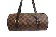 画像をギャラリービューアに読み込む, LOUIS VUITTON ルイヴィトン パピヨンPM 26 ハンドバック ダミエ N51304 筒型 ドラム型 エベヌ ブラウン 美品 中古 66169
