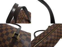 画像をギャラリービューアに読み込む, LOUIS VUITTON ルイヴィトン パピヨンPM 26 ハンドバック ダミエ N51304 筒型 ドラム型 エベヌ ブラウン 美品 中古 66169