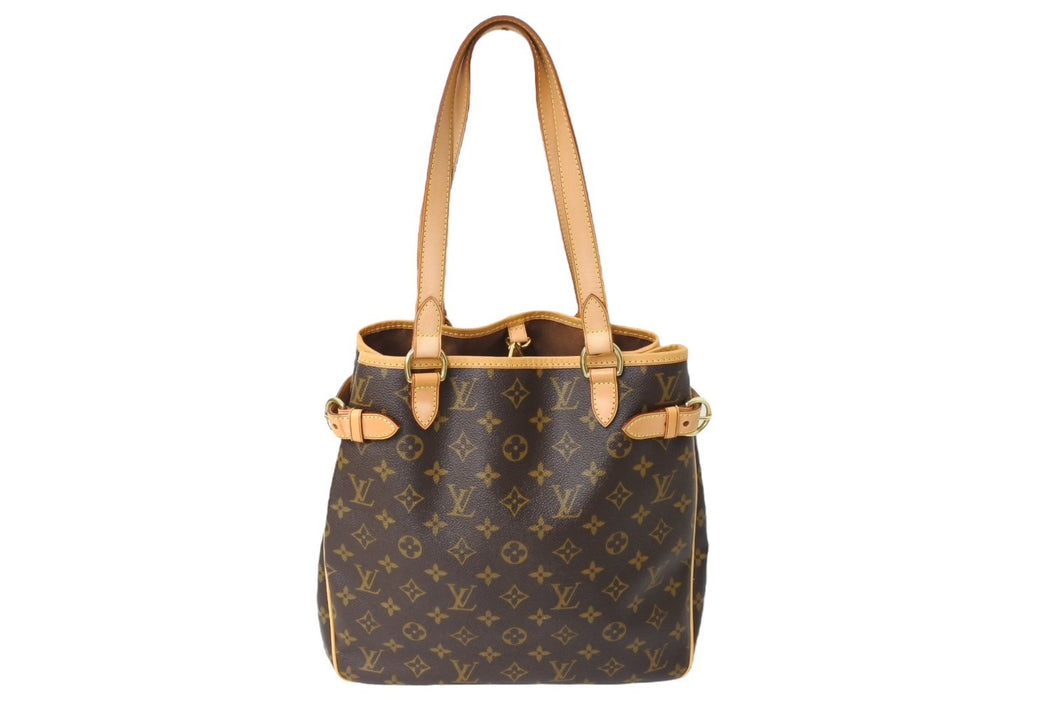 LOUIS VUITTON ルイヴィトン バティニョール ヴィルティカル モノグラム トートバッグ ハンド M51153 美品 中古 66170