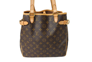 LOUIS VUITTON ルイヴィトン バティニョール ヴィルティカル モノグラム トートバッグ ハンド M51153 美品 中古 66170