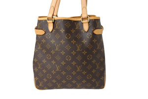 LOUIS VUITTON ルイヴィトン バティニョール ヴィルティカル モノグラム トートバッグ ハンド M51153 美品 中古 66170