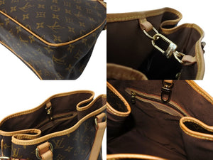 LOUIS VUITTON ルイヴィトン バティニョール ヴィルティカル モノグラム トートバッグ ハンド M51153 美品 中古 66170