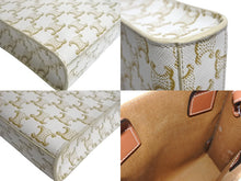 Load image into Gallery viewer, 極美品 CELINE セリーヌ 2WAYショルダーバッグ ミニ バーティカルカバ トリオンフ 1194372BZK.01BC ホワイト ブラウン 中古 66176