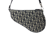 Load image into Gallery viewer, ChristianDior クリスチャンディオール サドルポーチ ワンショルダーバッグ トロッター MC 1013 ネイビー 美品 中古 66179