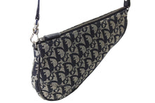 Load image into Gallery viewer, ChristianDior クリスチャンディオール サドルポーチ ワンショルダーバッグ トロッター MC 1013 ネイビー 美品 中古 66179