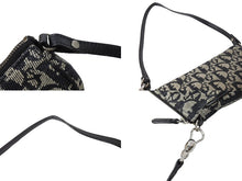 Load image into Gallery viewer, ChristianDior クリスチャンディオール サドルポーチ ワンショルダーバッグ トロッター MC 1013 ネイビー 美品 中古 66179