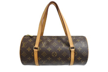 Load image into Gallery viewer, LOUIS VUITTON ルイヴィトン ハンドバック パピヨン30 GM 筒型 モノグラム M51385 ゴールド金具 ブラウン 美品 中古 66180