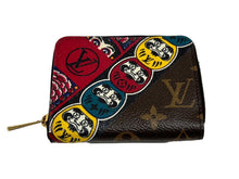 画像をギャラリービューアに読み込む, 極美品 LOUIS VUITTON ルイヴィトン ジッピーコインケース だるま 日本限定 歌舞伎モチーフ M67250 ブラウン 中古 66186