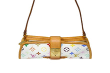 Load image into Gallery viewer, LOUIS VUITTON ルイヴィトン バッグ シャーリー 村上隆 モノグラムマルチカラー ホワイト M40049 ゴールド金具 美品 中古 66193