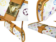Load image into Gallery viewer, LOUIS VUITTON ルイヴィトン バッグ シャーリー 村上隆 モノグラムマルチカラー ホワイト M40049 ゴールド金具 美品 中古 66193