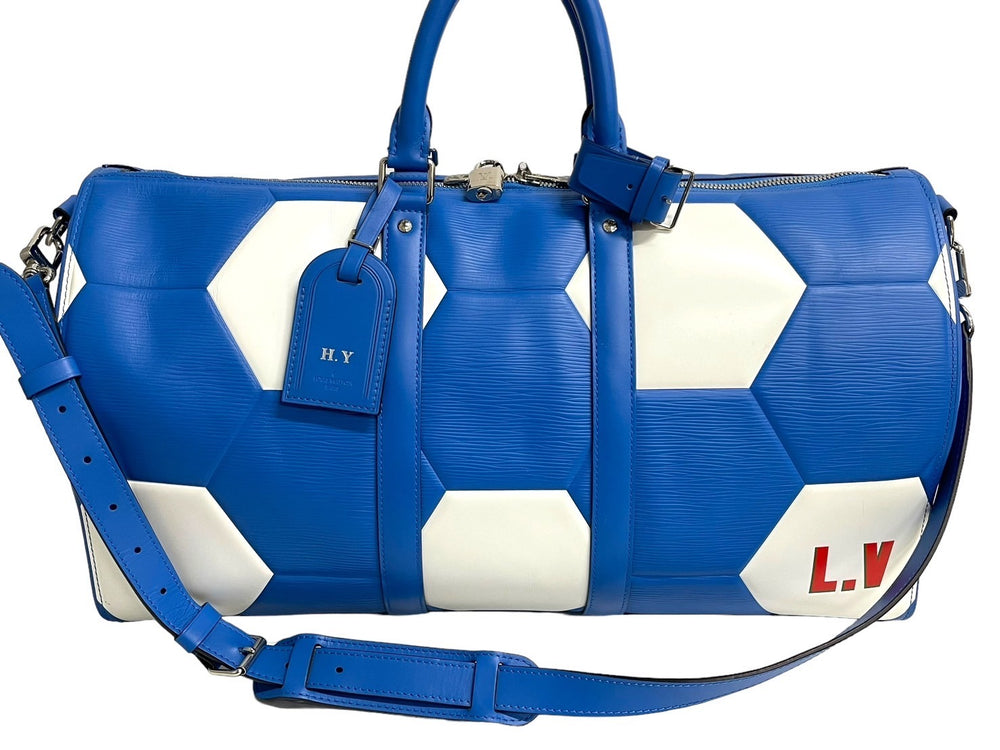 LOUIS VUITTON ルイヴィトン キーポル バンドリエール50 ボストンバッグ M52120 エピレザー 2018 FIFAワールドカップ 美品 中古 66210