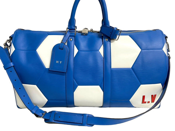 LOUIS VUITTON Keepall Bandouliere 50 Boston Bag M52120 Epi Leather 2018 FIFA World Cup Good Condition Used 66210