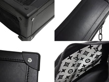 Load image into Gallery viewer, 極美品 LOUIS VUITTON ルイヴィトン ショルダーバッグ ソフトトランク M53964 メッシュ レザー ブラック 中古 66211