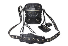 画像をギャラリービューアに読み込む, BALENCIAGA バレンシアガ ル カゴール ショルダーバッグ ブラック 7190652 シルバー金具 現行 美品 中古 66214