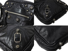 画像をギャラリービューアに読み込む, BALENCIAGA バレンシアガ ル カゴール ショルダーバッグ ブラック 7190652 シルバー金具 現行 美品 中古 66214