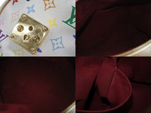 画像をギャラリービューアに読み込む, LOUIS VUITTON ルイヴィトン スピーディ30 ハンドバッグ M92643 モノグラム マルチカラー 村上隆 ホワイト 美品 中古 4b006623