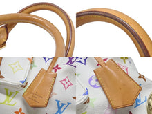 画像をギャラリービューアに読み込む, LOUIS VUITTON ルイヴィトン スピーディ30 ハンドバッグ M92643 モノグラム マルチカラー 村上隆 ホワイト 美品 中古 4b006623