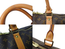 画像をギャラリービューアに読み込む, LOUIS VUITTON ルイヴィトン キーポル50 ボストンバッグ M41426 モノグラム キャンバス ゴールド金具 ブラウン 美品 中古 66245