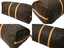 画像をギャラリービューアに読み込む, 極美品 LOUIS VUITTON ルイヴィトン キーポル バンドリエール 60 ボストンバッグ モノグラム ブラウン M41412 ゴールド金具 中古 66246