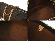 画像をギャラリービューアに読み込む, 極美品 LOUIS VUITTON ルイヴィトン キーポル バンドリエール 60 ボストンバッグ モノグラム ブラウン M41412 ゴールド金具 中古 66246