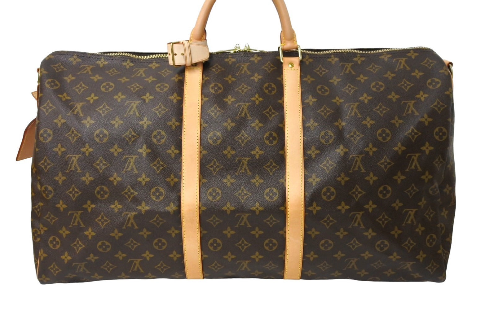 極美品 LOUIS VUITTON ルイヴィトン キーポル バンドリエール 60 ボストンバッグ モノグラム ブラウン M41412 ゴールド金具  中古 66246 – Casanova Vintage