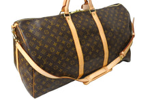 画像をギャラリービューアに読み込む, 極美品 LOUIS VUITTON ルイヴィトン キーポル バンドリエール 60 ボストンバッグ モノグラム ブラウン M41412 ゴールド金具 中古 66246