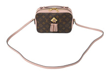 画像をギャラリービューアに読み込む, LOUIS VUITTON ルイヴィトン サントンジュ ショルダーバッグ ブラウン ピンク M43557 ゴールド金具 美品 中古 66247