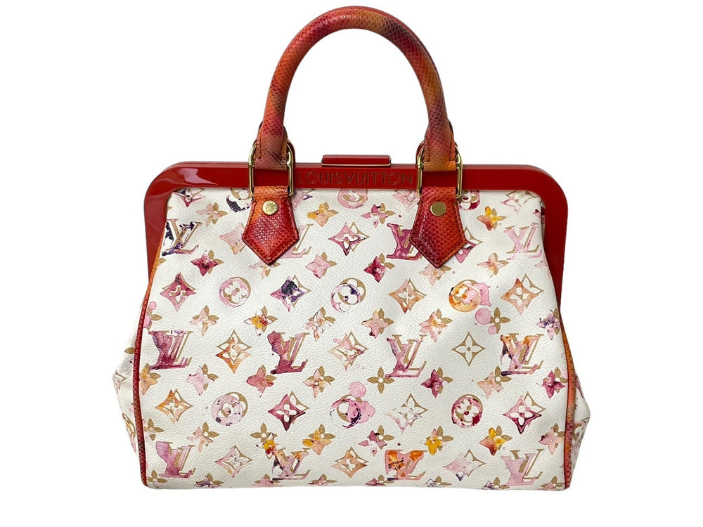 LOUIS VUITTON Speedy 30 Handbag Bron Monogram Water Color 2008 Limited Richard Prince M95729 Good Condition Used 66250