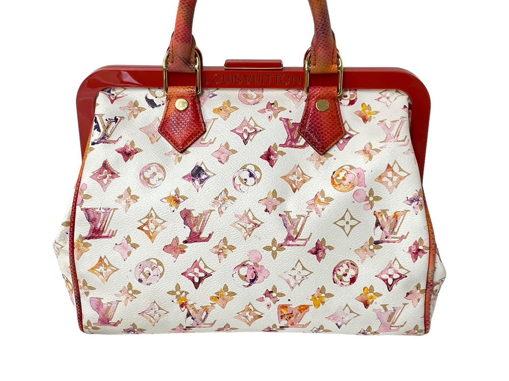 LOUIS VUITTON Speedy 30 Handbag Bron Monogram Water Color 2008 Limited Richard Prince M95729 Good Condition Used 66250