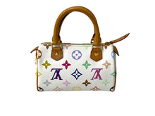 Load image into Gallery viewer, LOUISVUITTON ルイヴィトン ミニスピーディ ハンドバッグ 村上隆 ホワイト M92645 モノグラムマルチカラー 美品 中古 66257