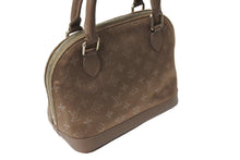 Load image into Gallery viewer, LOUIS VUITTON ルイヴィトン ハンドバッグ リトルアルマ モノグラムサテン M92147 ブラウン シルバー金具 美品 中古 66258