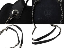 Load image into Gallery viewer, 極美品 CHANEL シャネル ハンドバッグ 2Wayバッグ ドーヴィルライン ネイビー A92750 ランダム番号 コットン 中古 66261