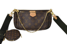画像をギャラリービューアに読み込む, 極美品 LOUIS VUITTON ルイヴィトン ミュルティポシェット・アクセソワール カーキ ショルダーバッグ モノグラム M44813 中古 66285