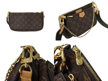 画像をギャラリービューアに読み込む, 極美品 LOUIS VUITTON ルイヴィトン ミュルティポシェット・アクセソワール カーキ ショルダーバッグ モノグラム M44813 中古 66285
