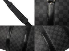 画像をギャラリービューアに読み込む, LOUIS VUITTON ルイヴィトン キーポル バンドリエール45 ボストンバッグ ダミエグラフィット N41418 美品 中古 66286