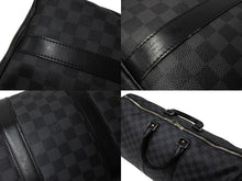 画像をギャラリービューアに読み込む, LOUIS VUITTON ルイヴィトン キーポル バンドリエール45 ボストンバッグ ダミエグラフィット N41418 美品 中古 66286
